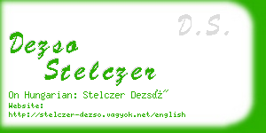 dezso stelczer business card